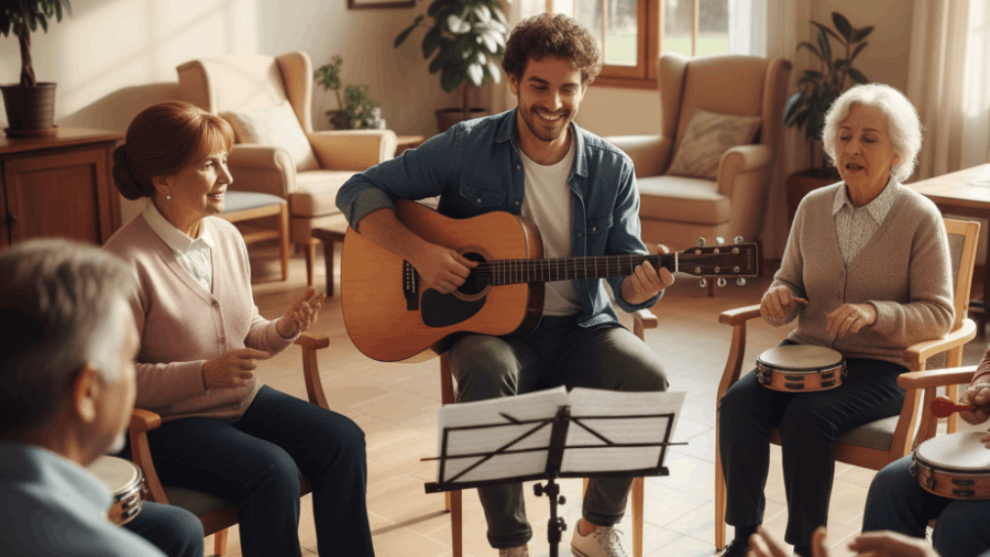 Estimulación musical en mayores: beneficios para memoria ánimo y sociabilidad